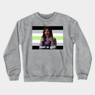 Agender Janet “Not a Girl” (The Good Place) Crewneck Sweatshirt